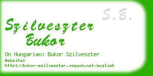 szilveszter bukor business card